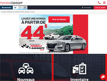 Tablet Screenshot of hondacasavant.com